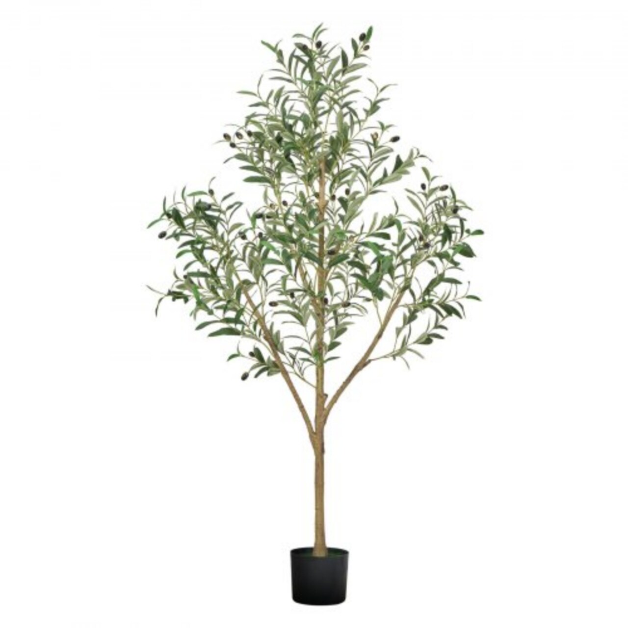 5 ft Artificial Olive Tree with 42 Fruits and 720 Lifelike Leaves Flexible Branches for Home